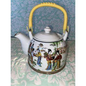 Teapot Japanese Chinese Craft Ceramic Porcelain